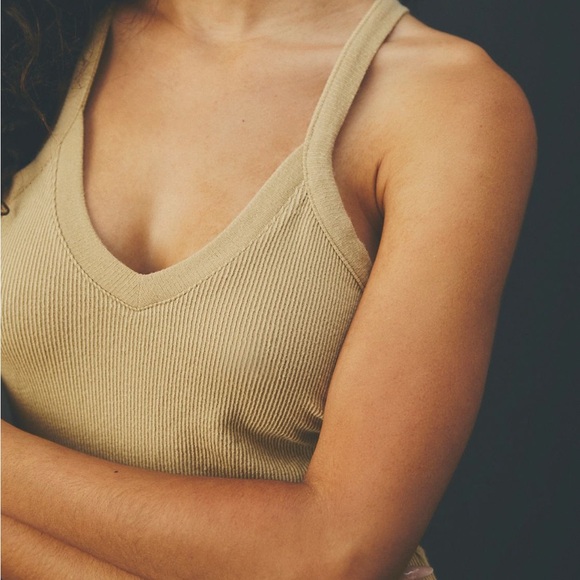 Free People That Easy tank v back knit - Picture 3 of 5